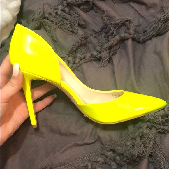 jessica simpson neon heels
